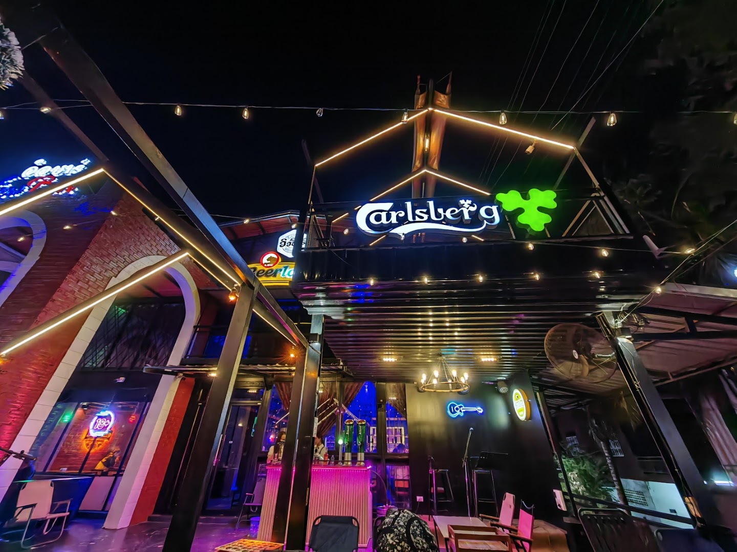 View Bar: attractive night shot of venue