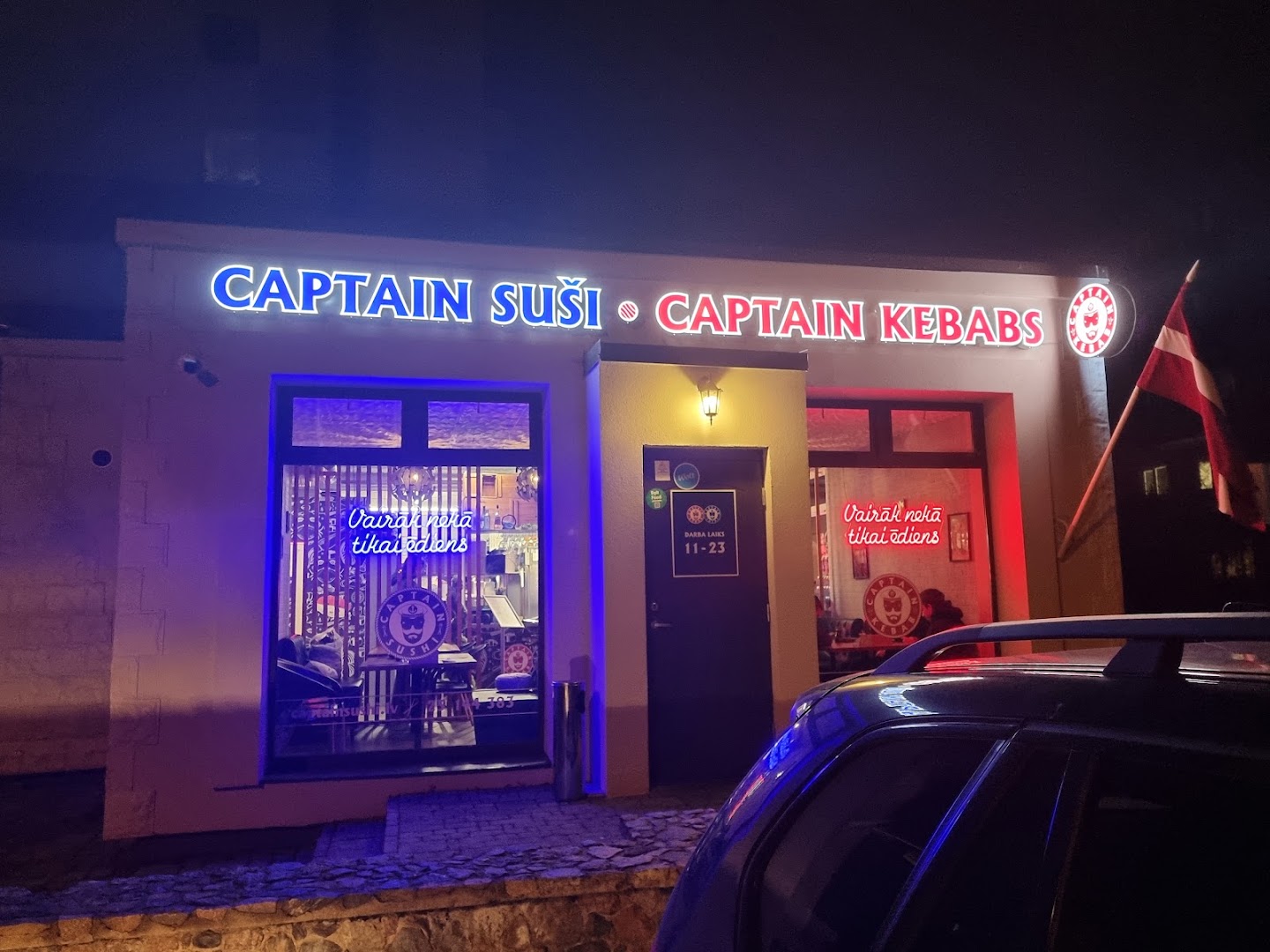 Captain Sushi: clear exterior shot of venue