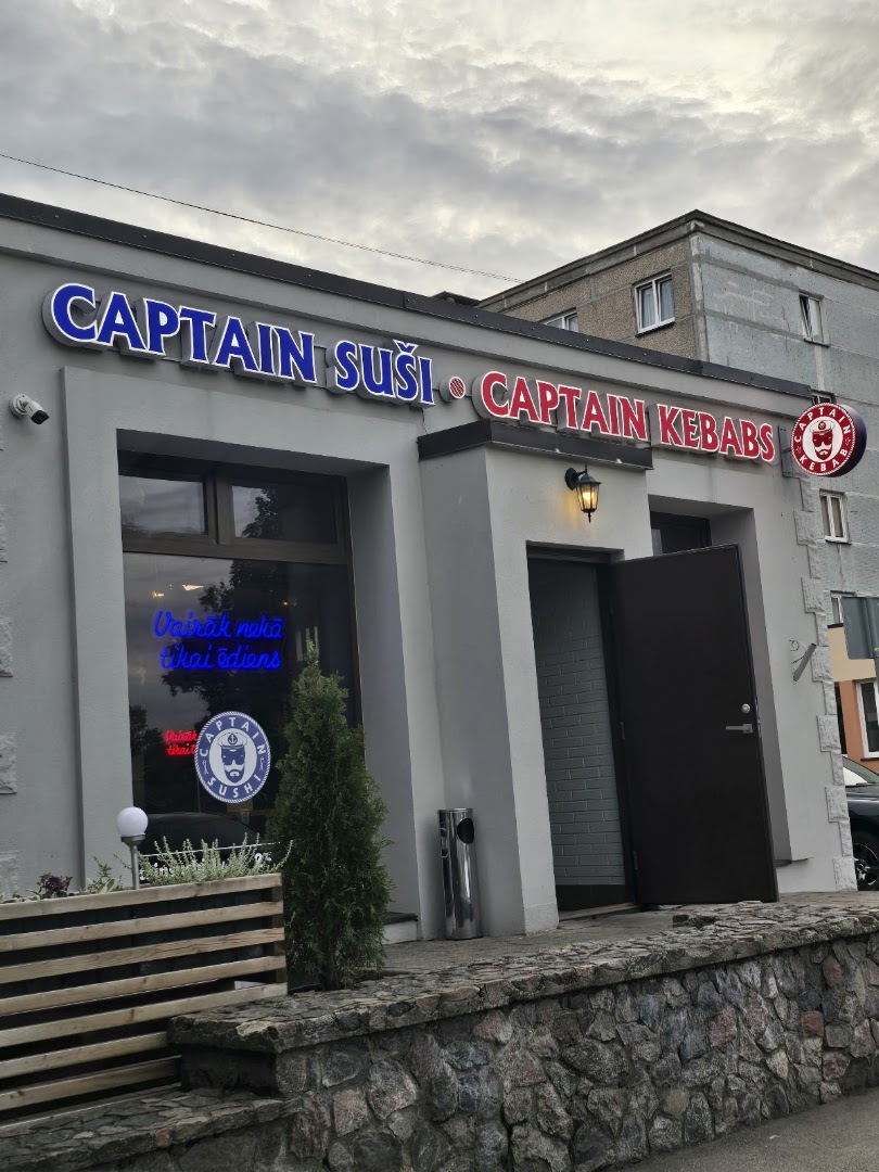 Captain Sushi: clear exterior shot of restaurant