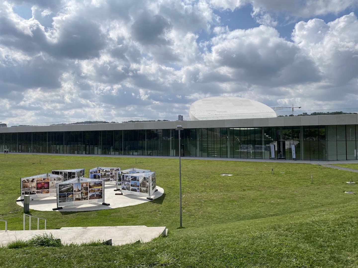 Mokslo Sala: clear exterior view of venue