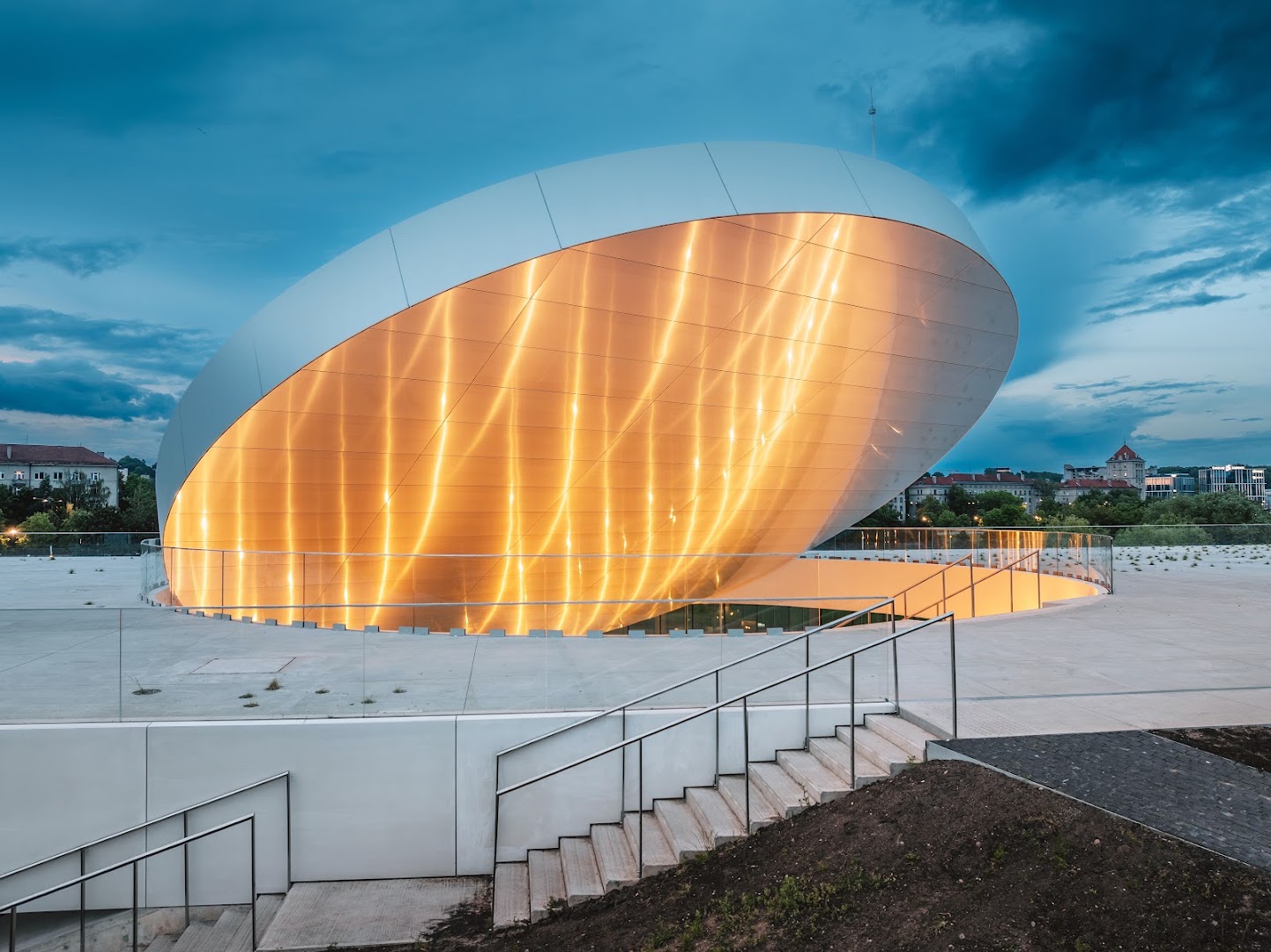 Mokslo Sala: professional architectural shot of venue