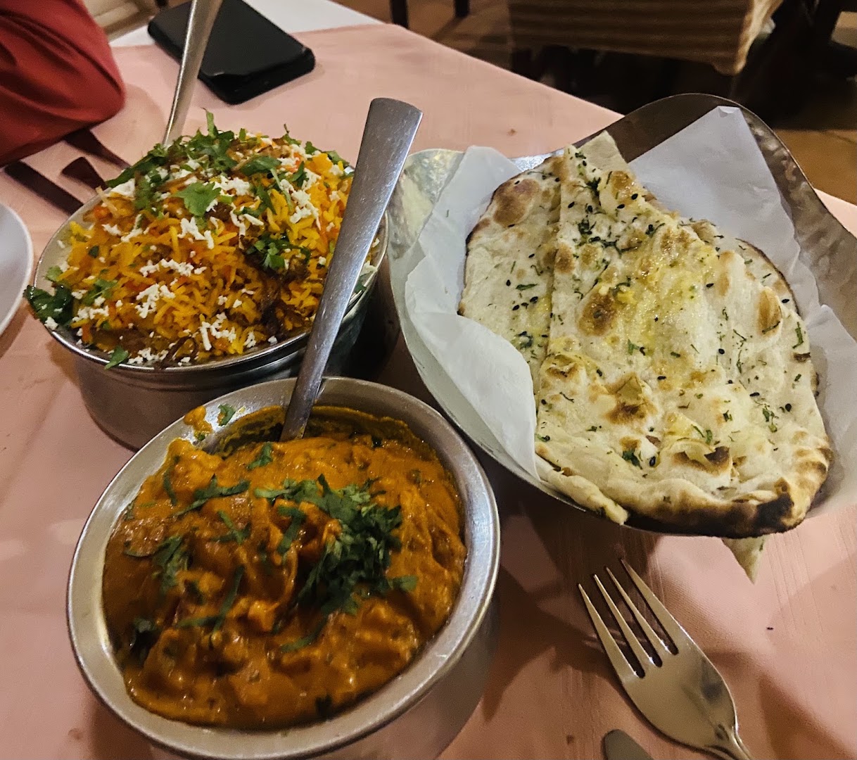 Bombay Palace: appetizing, high-quality food photography