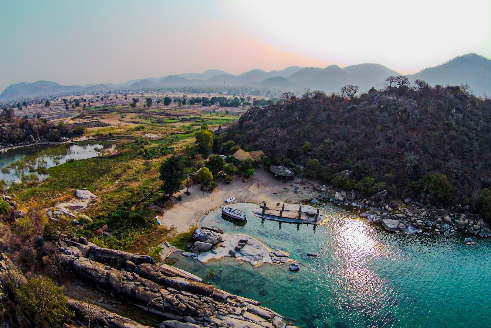 Mufasa Eco Lodge: beautiful scenic aerial venue shot