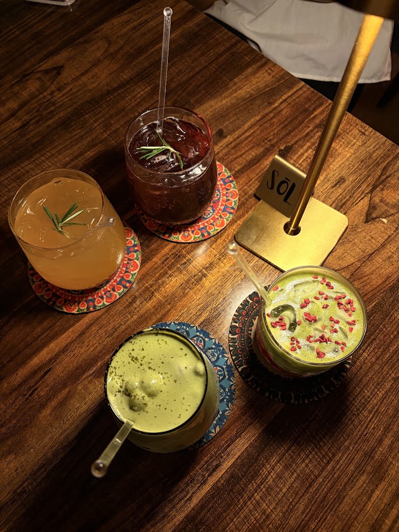 SOL: high quality, appealing drink presentation
