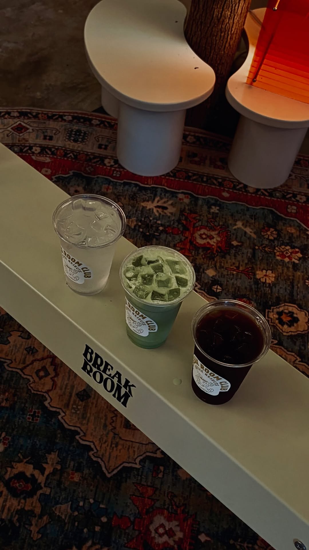 Break Room Cafe: clear shot of venue drinks