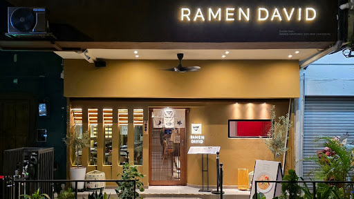 Ramen David: clear, professional exterior restaurant shot