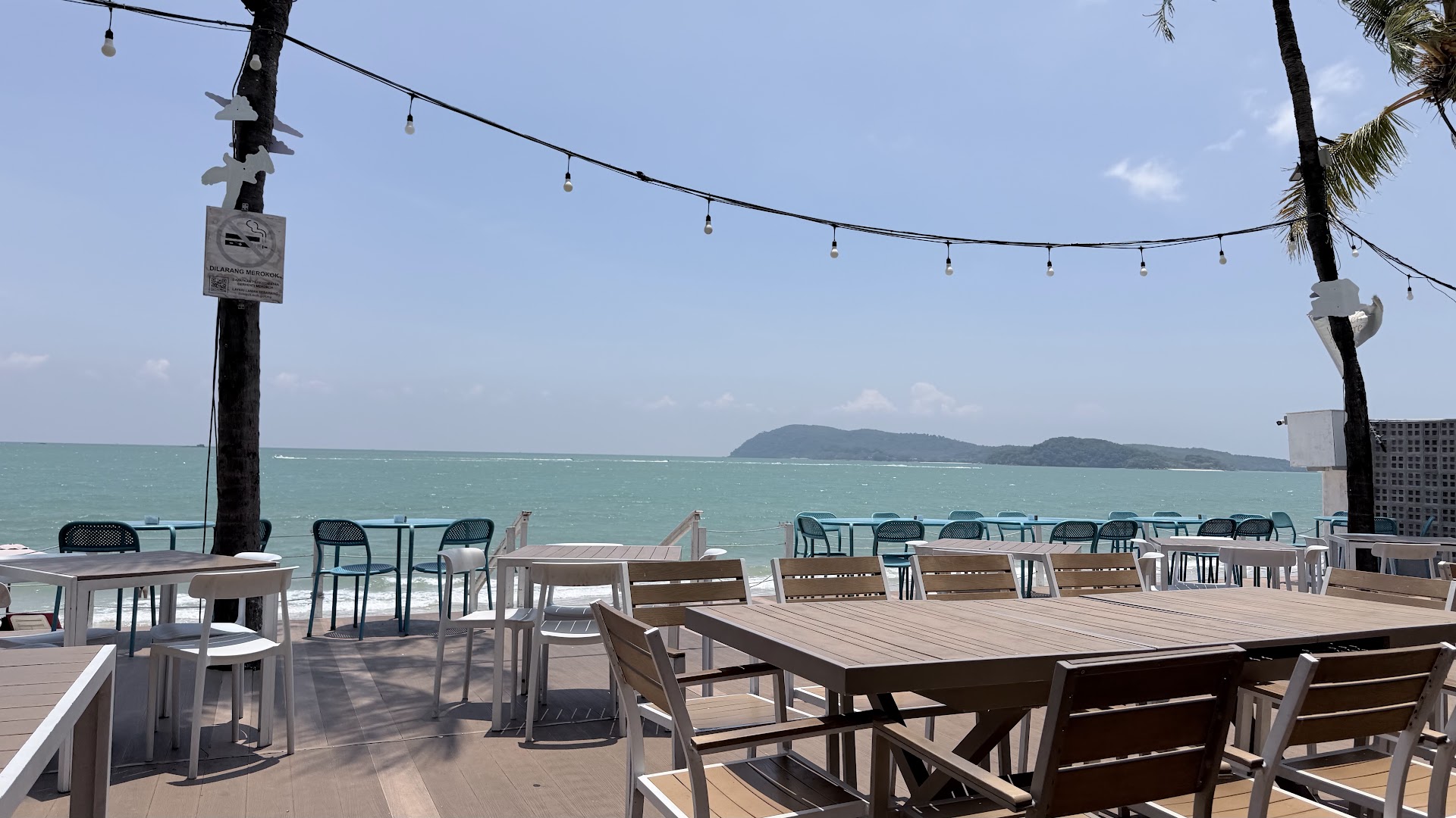 Hidden Langkawi: beautiful oceanfront restaurant terrace view