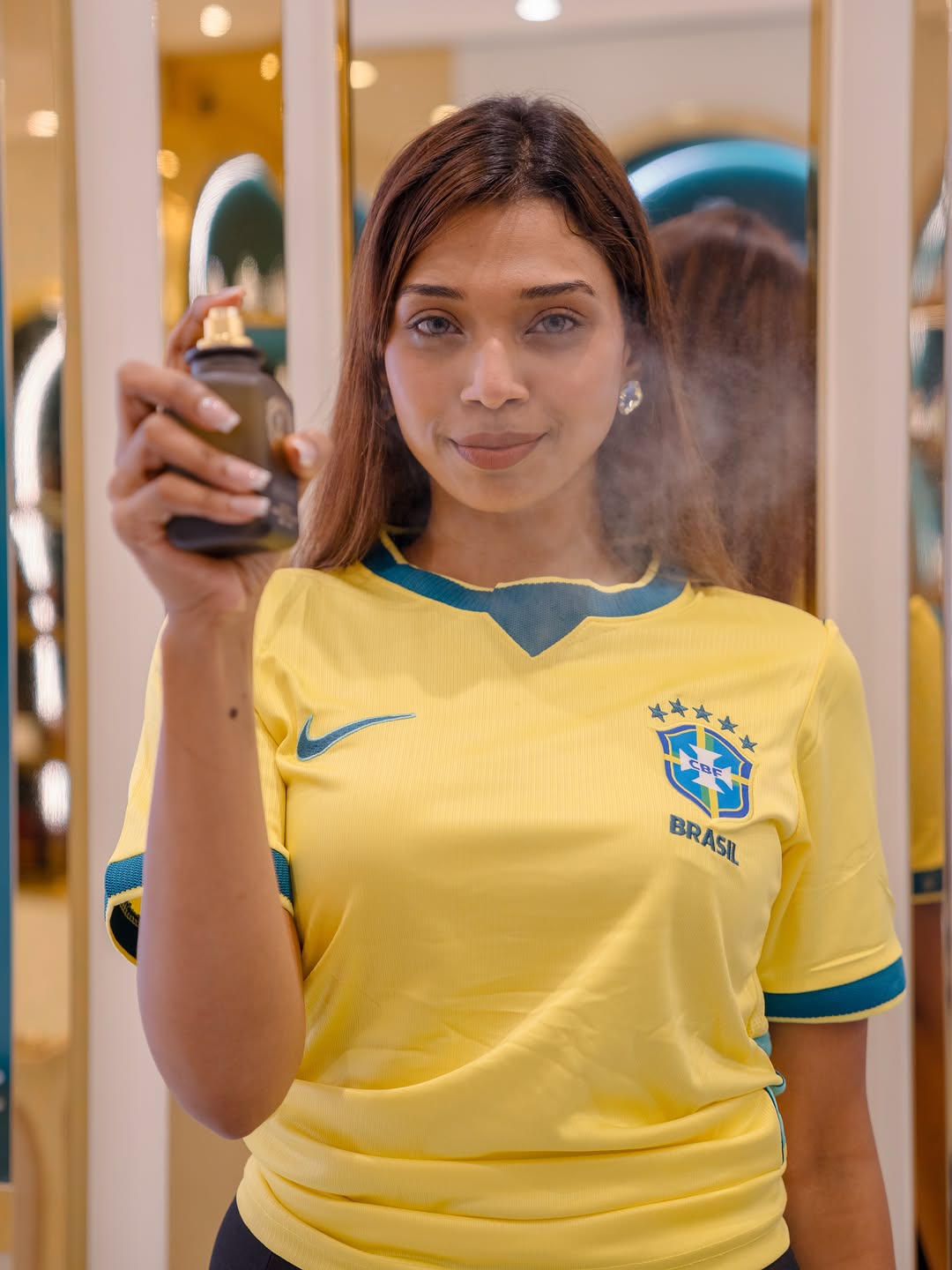 Island Perfume Bar: professional photo showing product usage