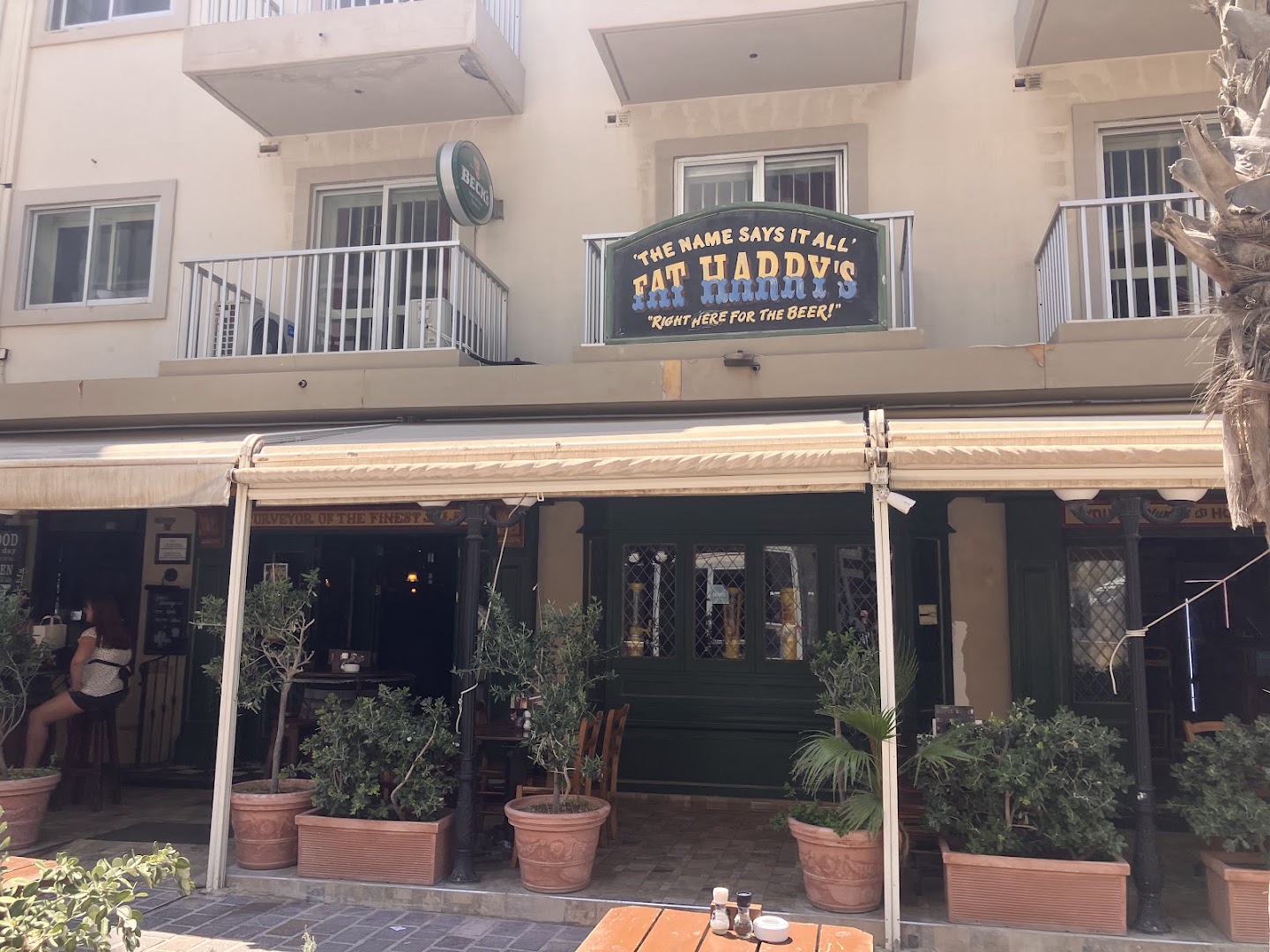 Fat Harry’s Pub: clear exterior shot of venue