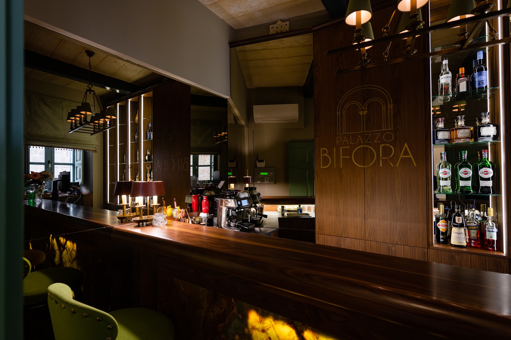 Courtyard Lounge Café: professional, high-quality interior shot