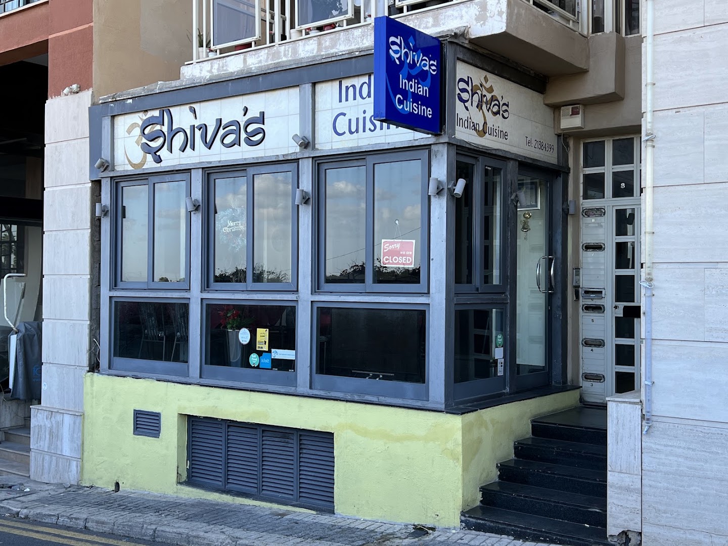 Shiva’s: clear exterior shot of restaurant