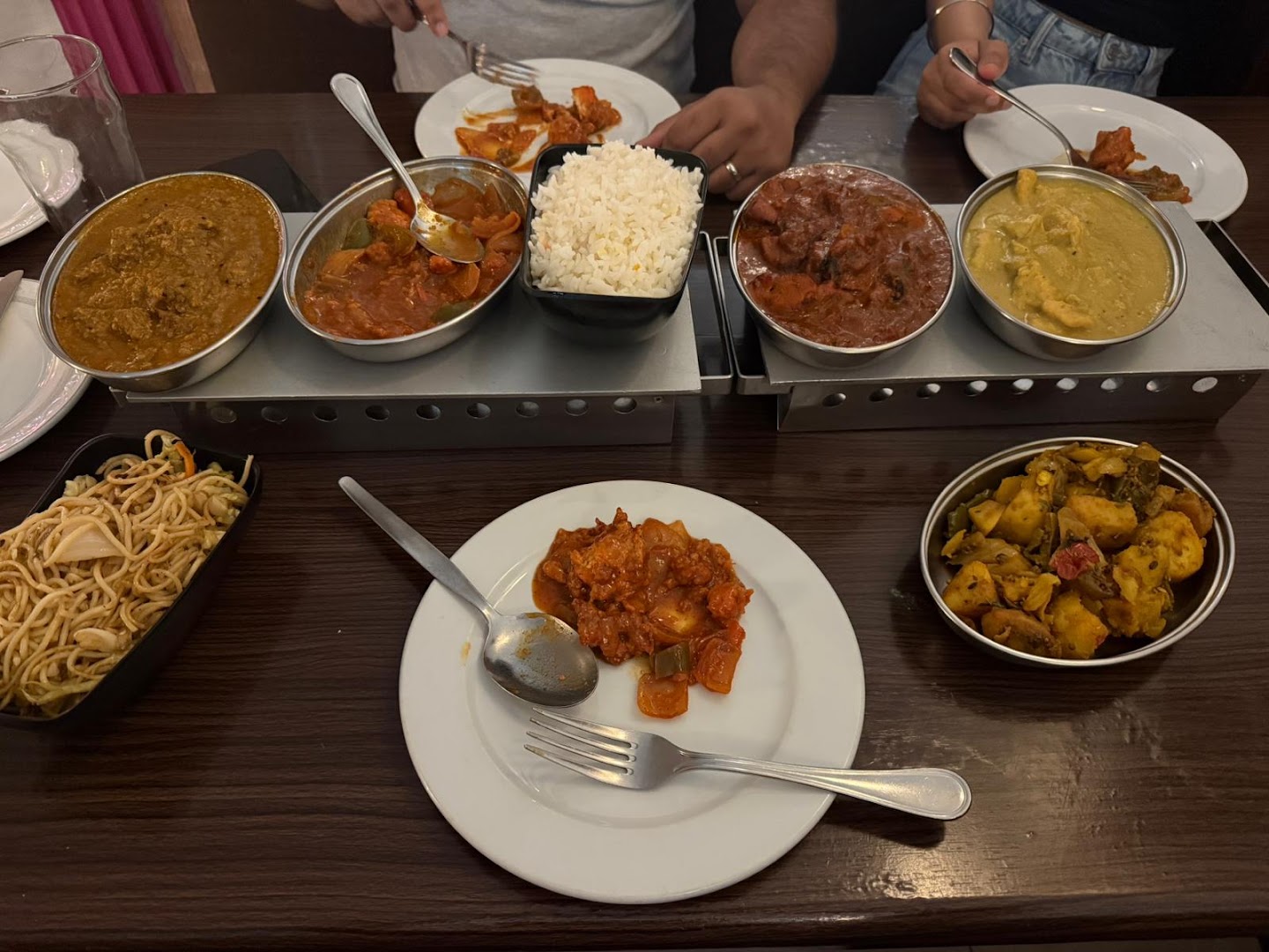 Gandhi Tandoori: appetizing spread of restaurant food