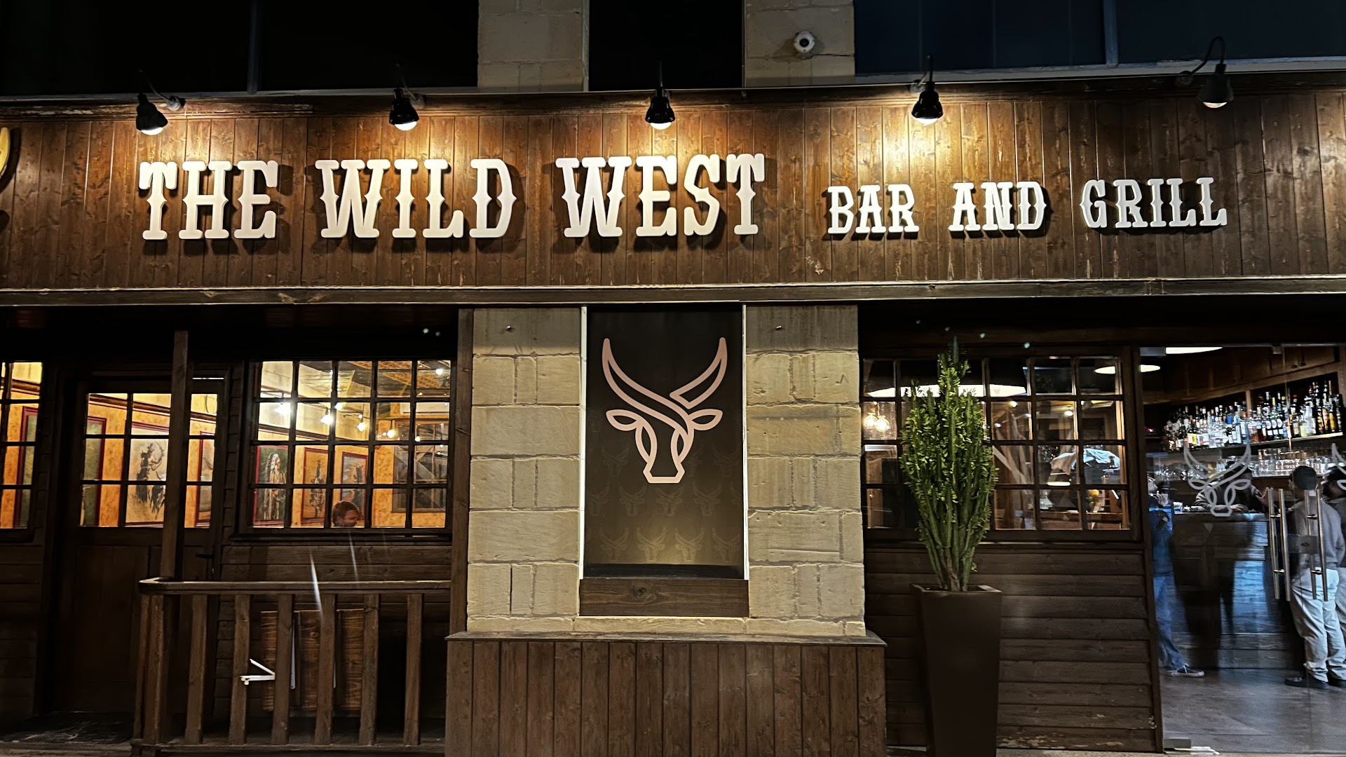 The Wild West Bar and Grill: clear, professional exterior shot