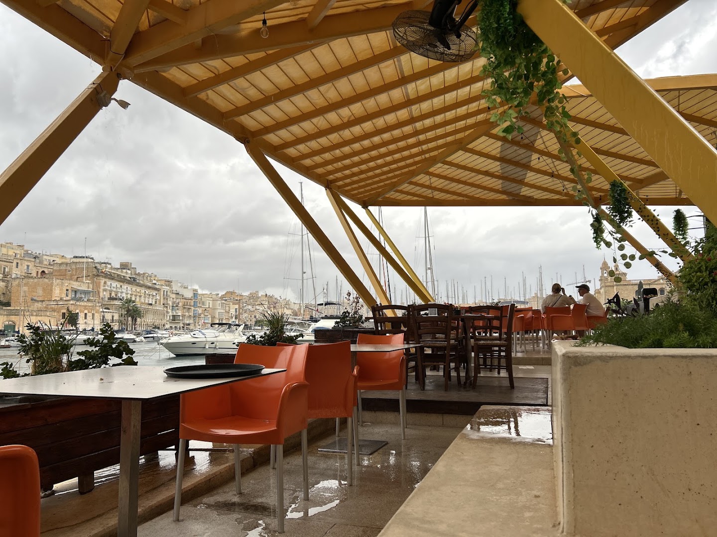 The Wild West Bar and Grill: attractive terrace with scenic view