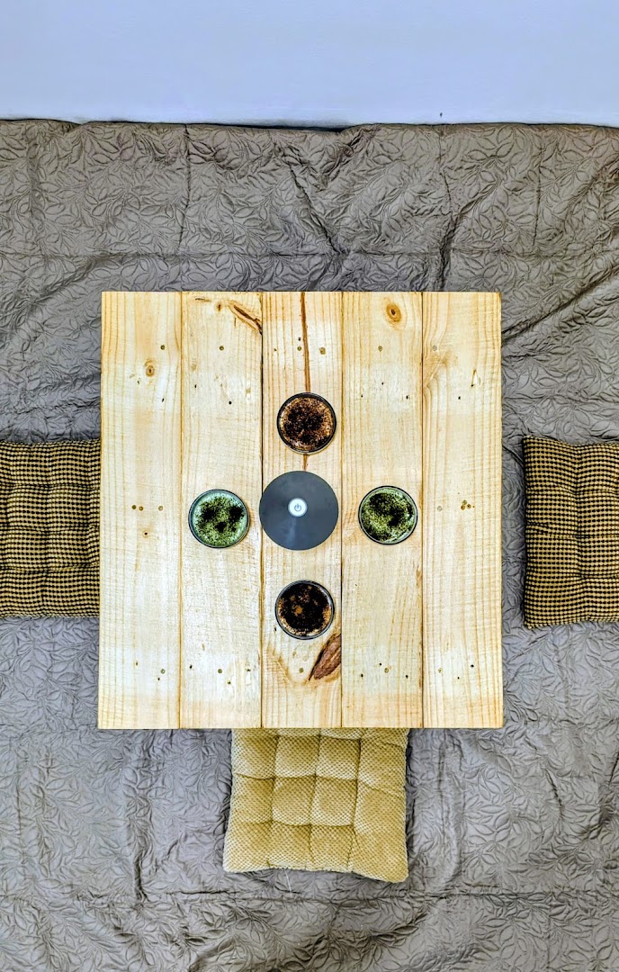 Amai Chaya: attractive top-down view of drinks