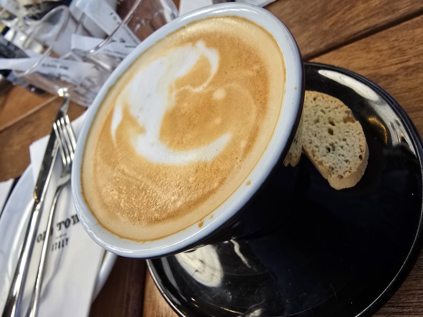Old Town Italy: appetizing photo of coffee served