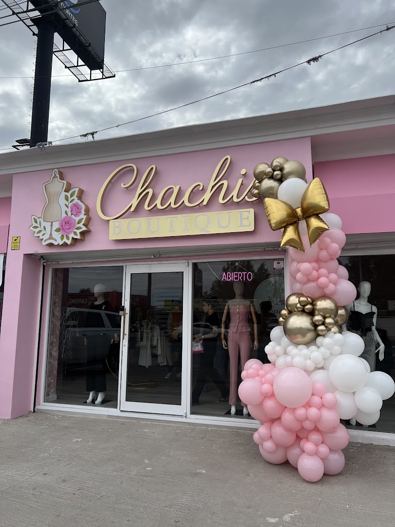 Chachis Boutique: clear storefront photo with branding