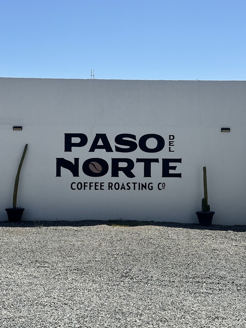 Paso del Norte Coffee Roasting: clear branding and professional exterior