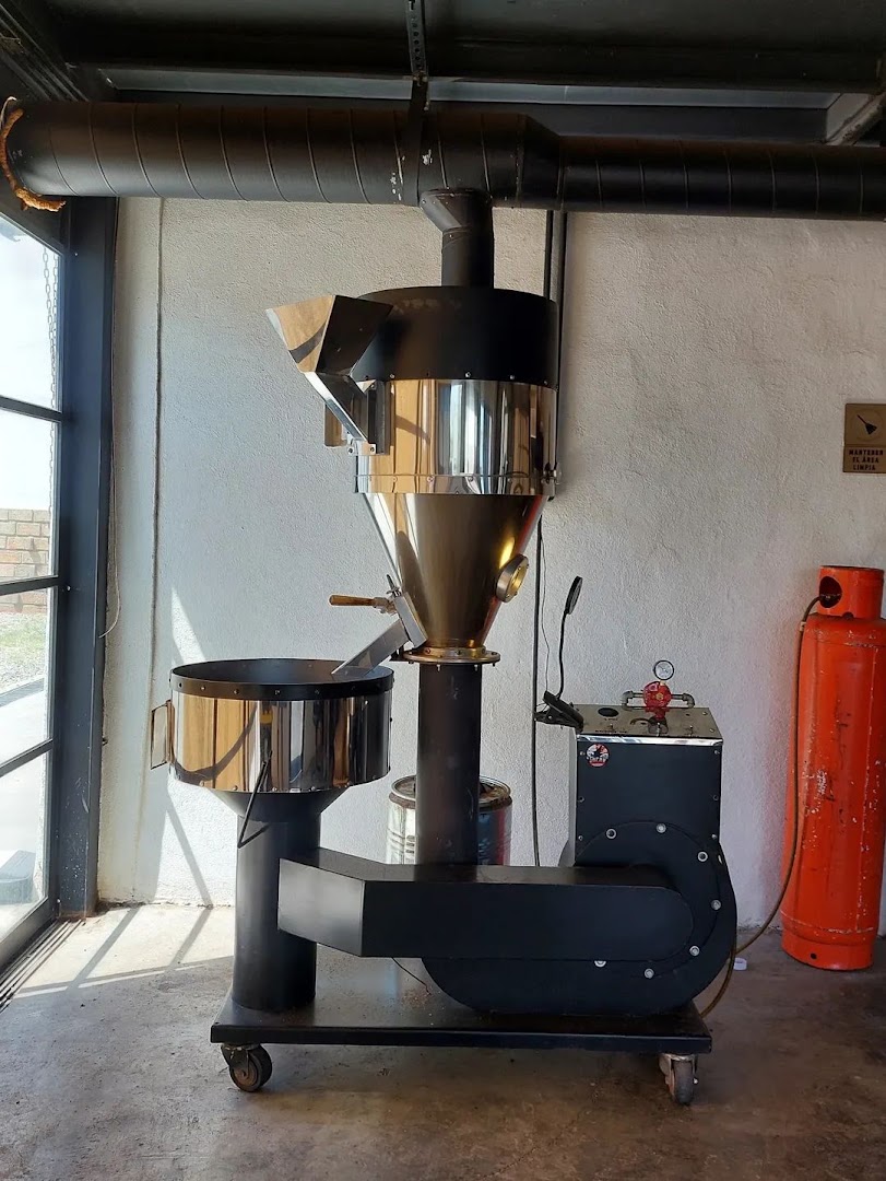 Paso del Norte Coffee Roasting: professional coffee roasting equipment shown