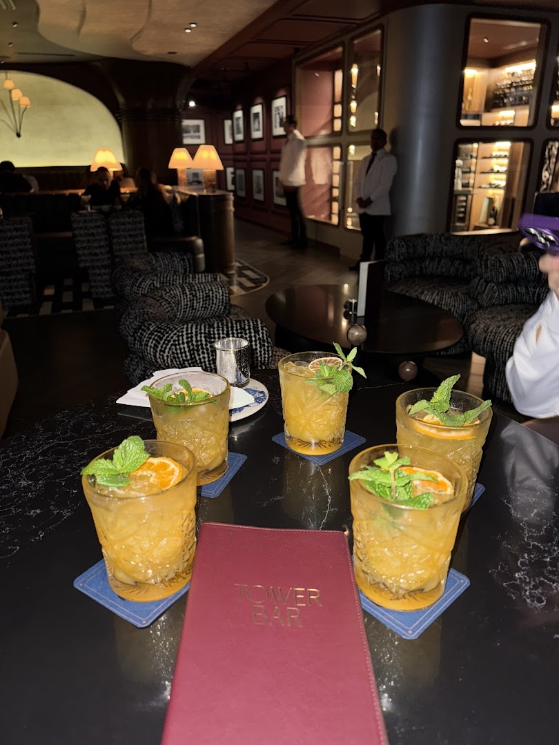 Tower Bar: appetizing drinks in venue setting