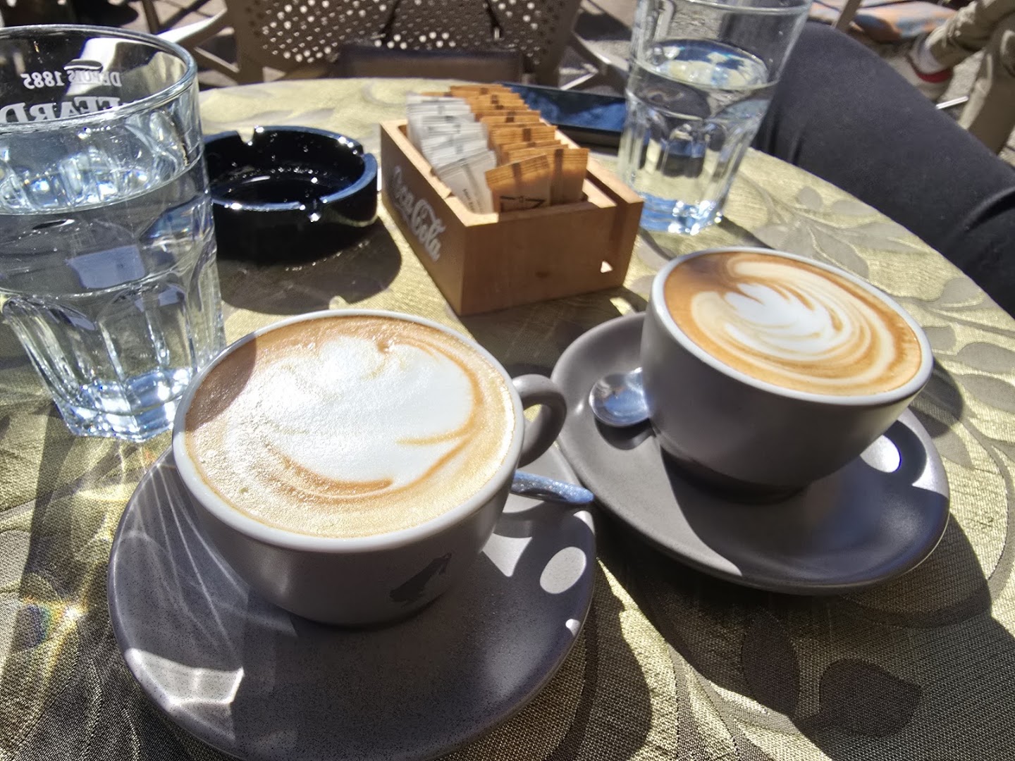 AB Place: appetizing photo of coffee drinks