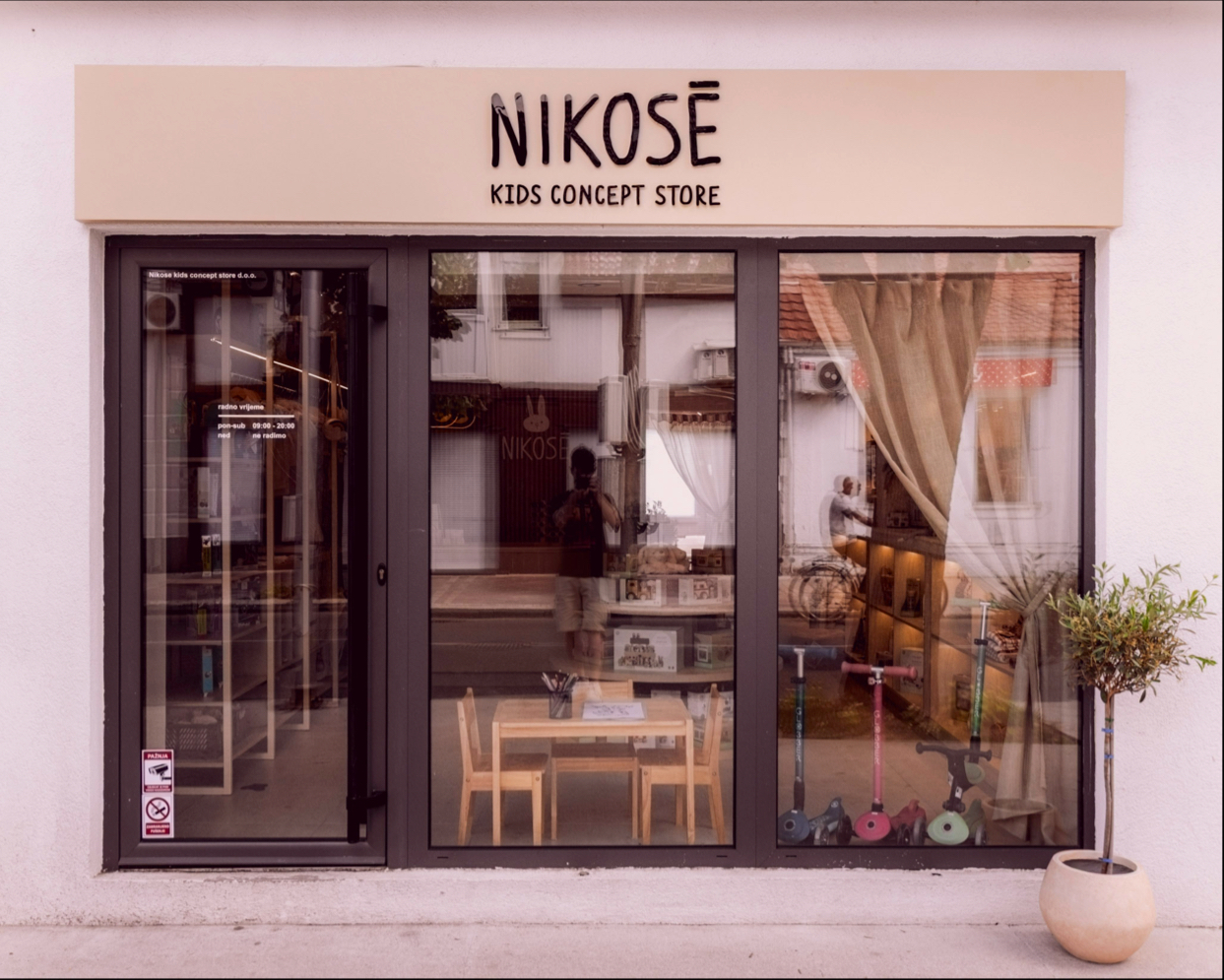 Nikose Kids Concept Store: clear storefront photo of shop