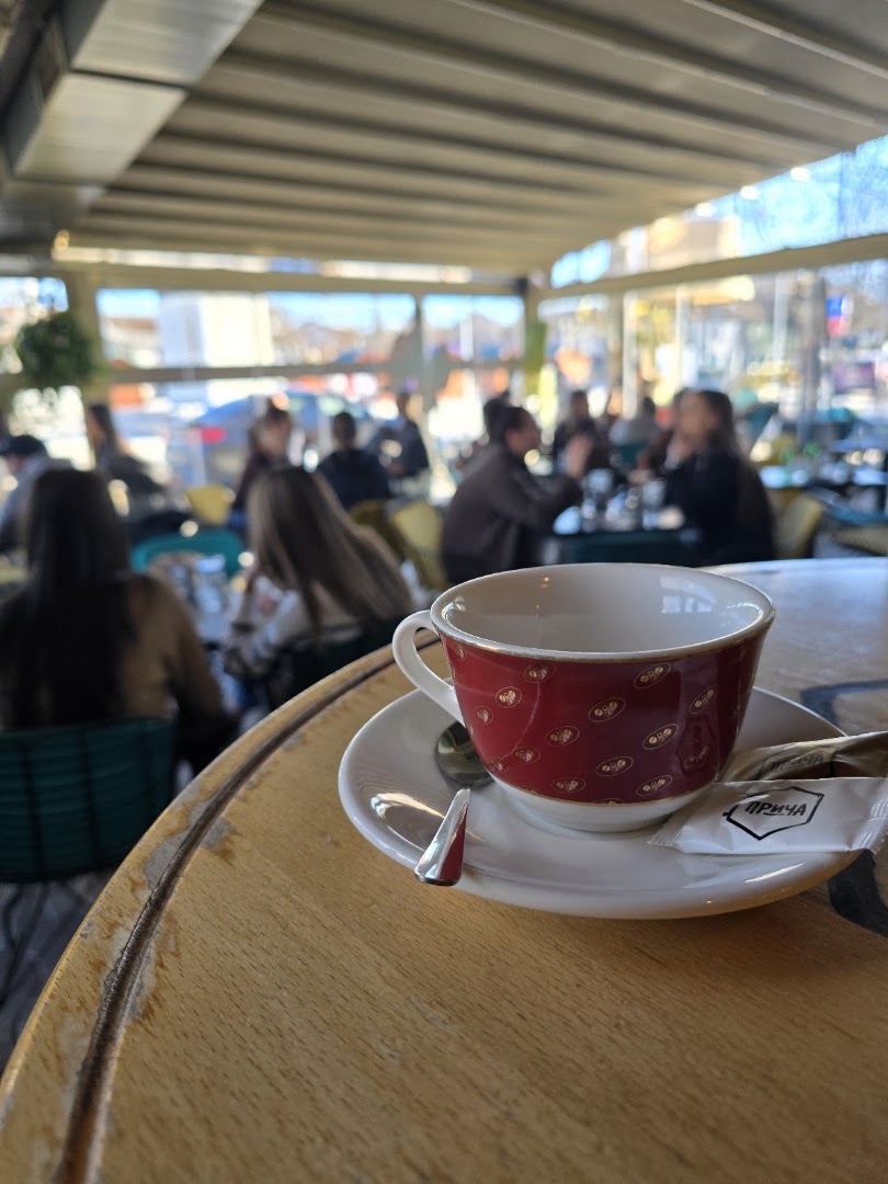 Priča Caffe Bar: inviting atmosphere with coffee focus