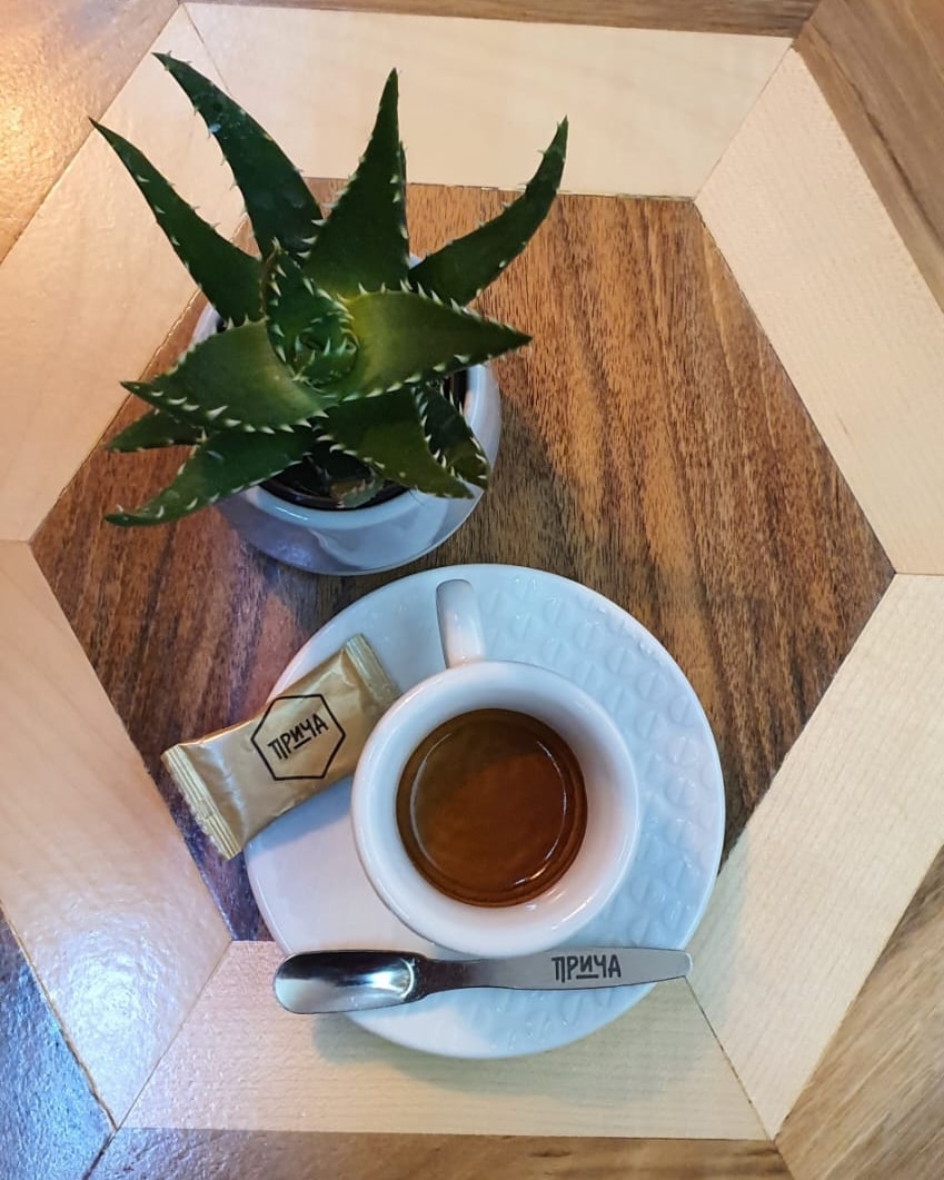 Priča Caffe Bar: attractive, high-quality coffee presentation