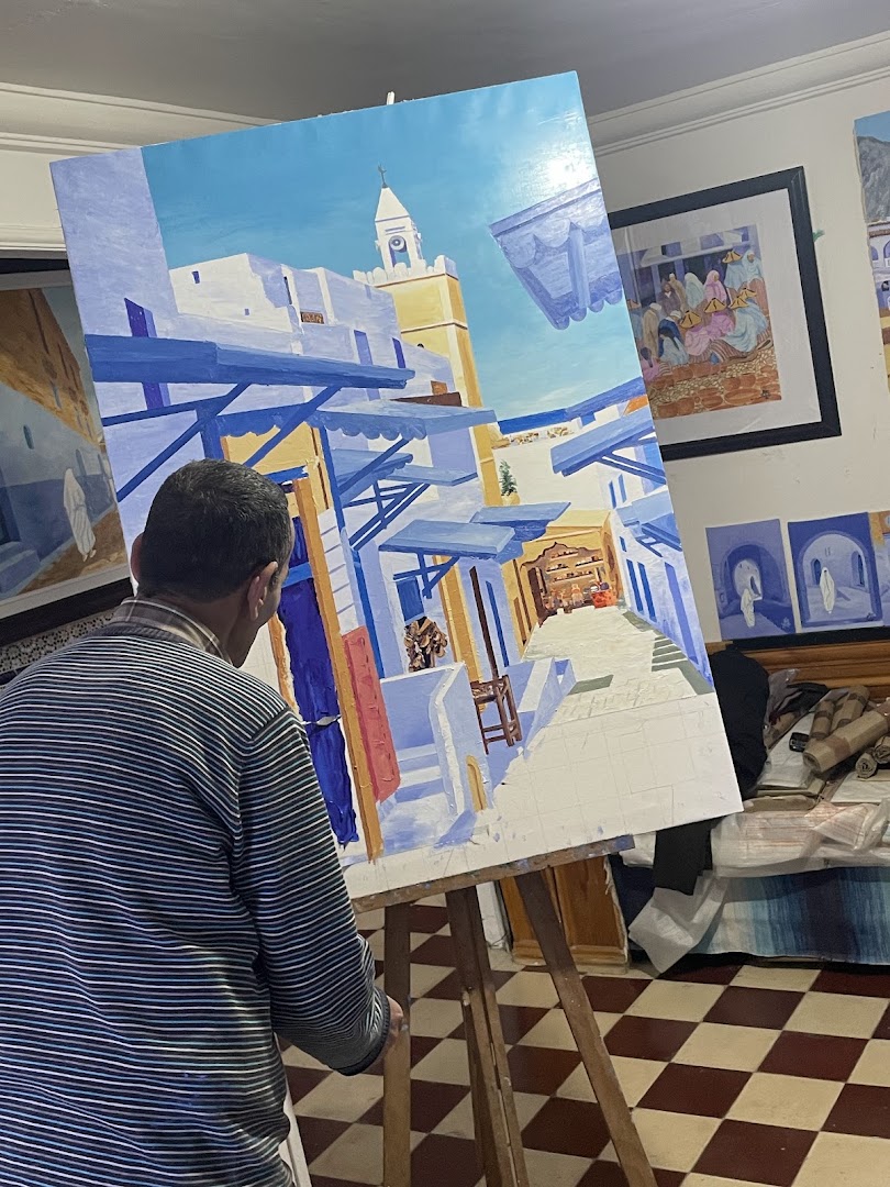 Gallery of Mohsin El Ouragli: artist working on gallery collection