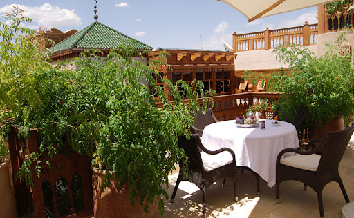 Rosemary: beautiful hotel terrace view