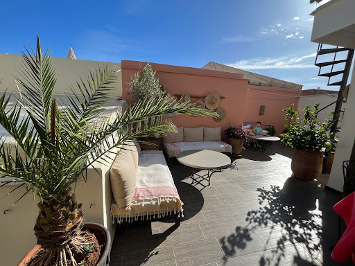 Rosemary: attractive hotel terrace area