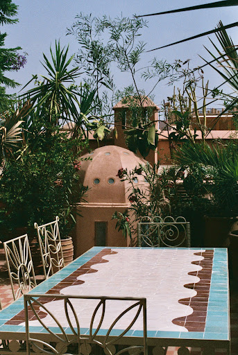 Rosemary: attractive hotel terrace atmosphere