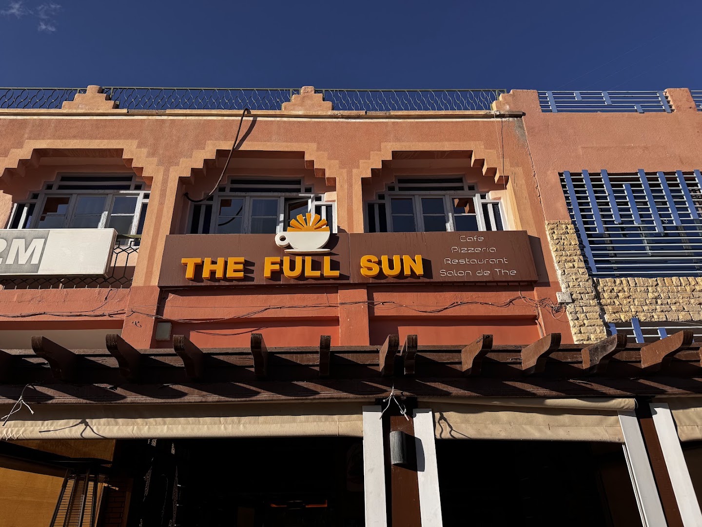 The Full Sun: clear exterior shot of venue