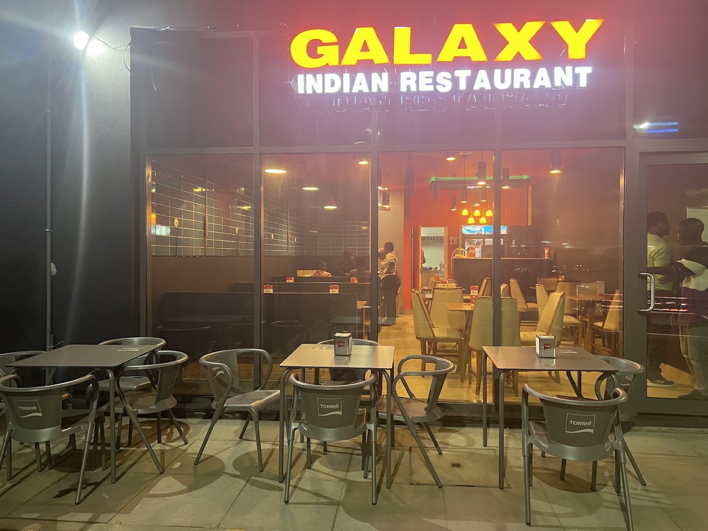 Galaxy Indian Restaurant: clear exterior view of restaurant