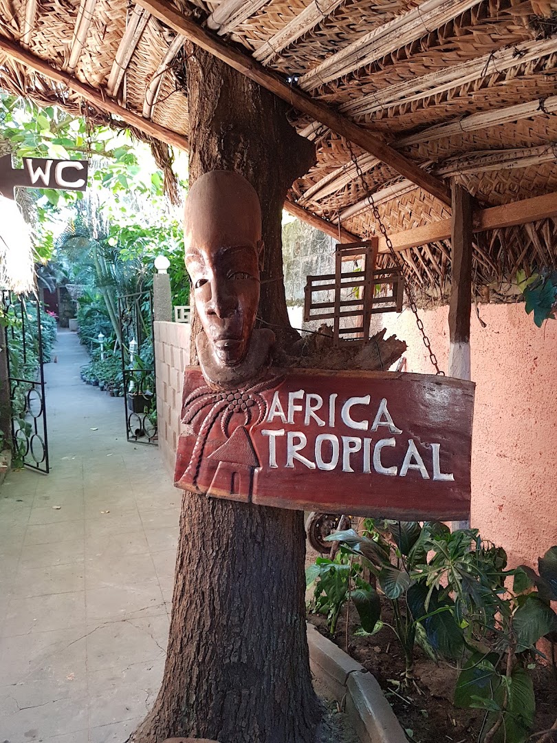 Africa Tropical: clear signage shows venue identity