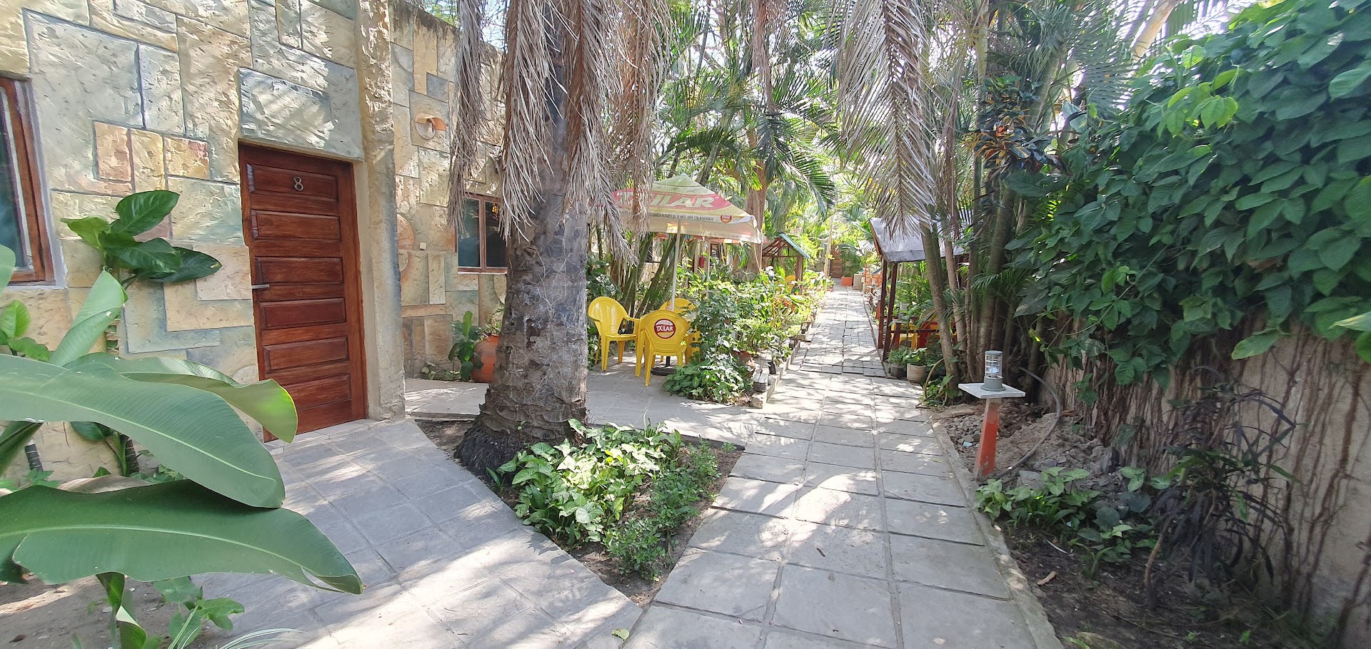 Africa Tropical: pleasant outdoor dining area