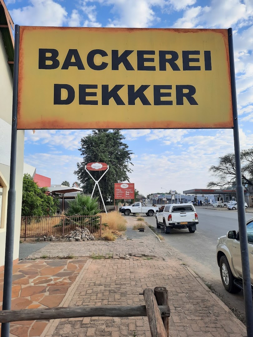 Backerei Dekker: clear signage identifies the venue
