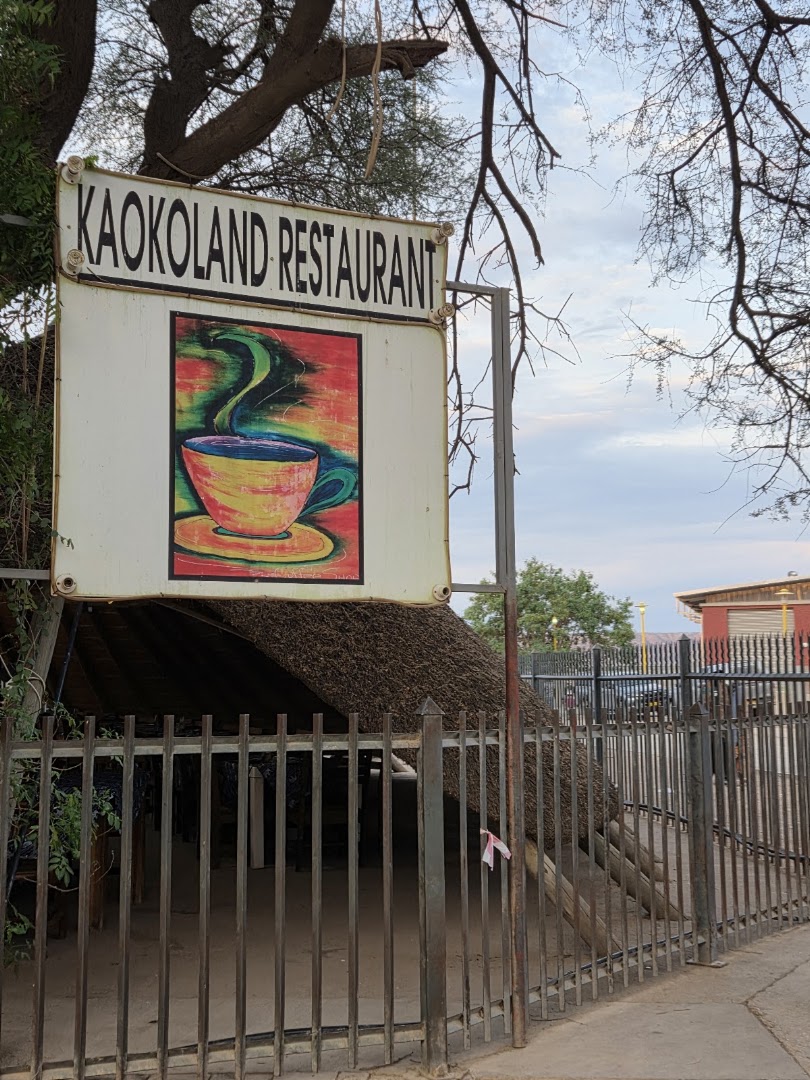 Kaokoland Restaurant: clear signage identifies the venue
