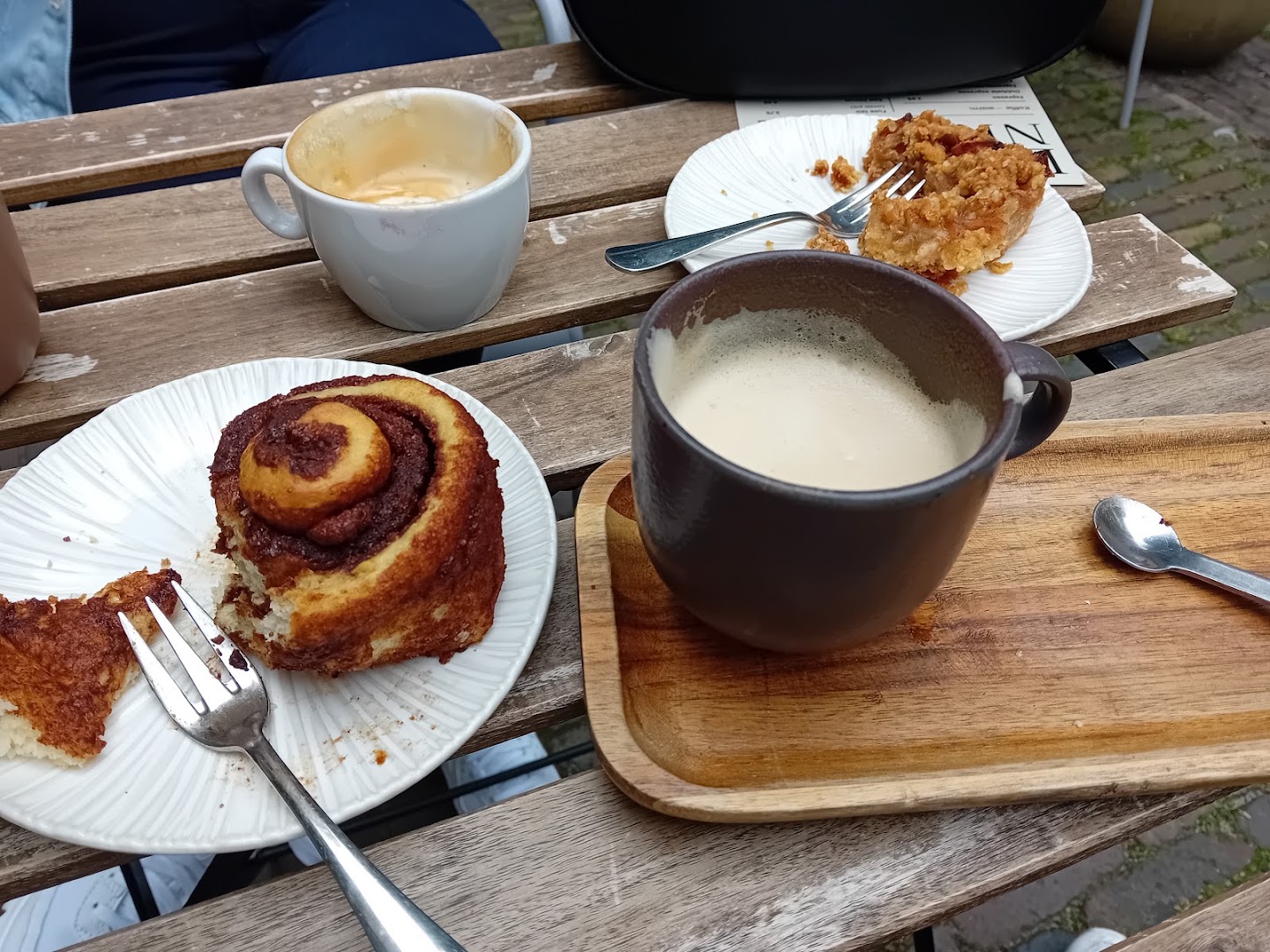 Sunbeams: appetizing breakfast food and coffee