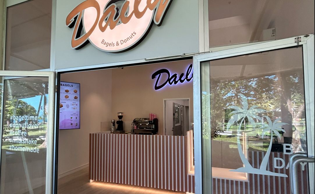 Daily Café - Bagels & Donuts: clear, inviting view of storefront