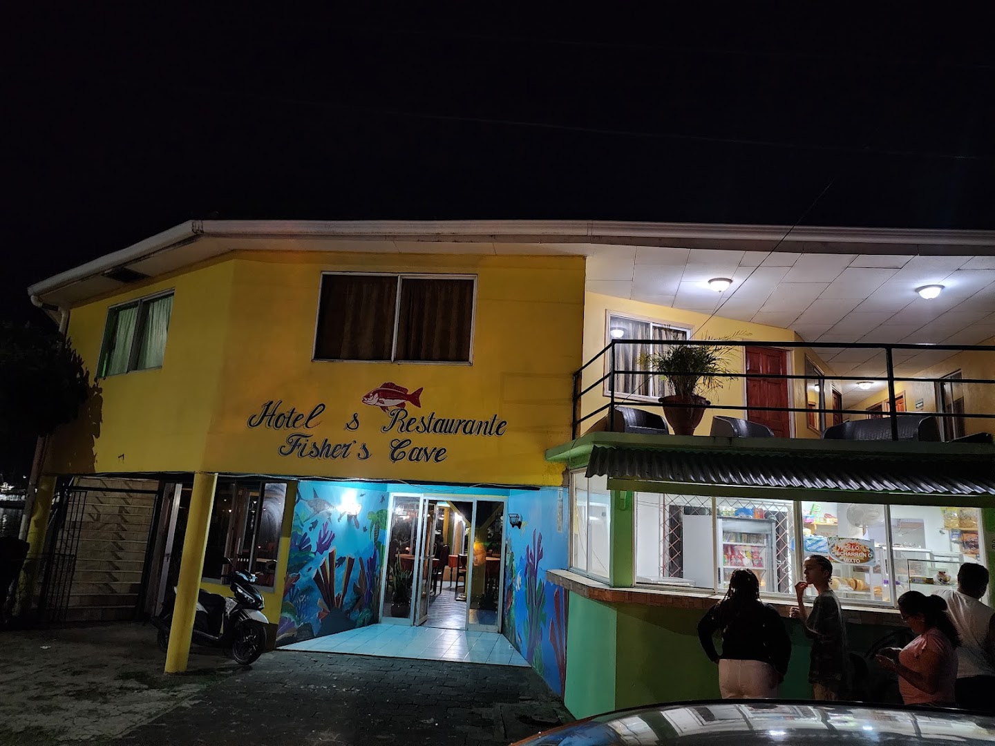Fisher's Cave: clear exterior shot of venue