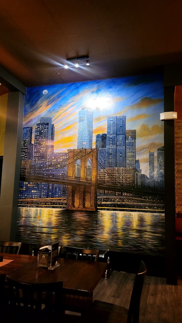 Brooklyn Kitchen & Café: attractive mural showcases venue atmosphere