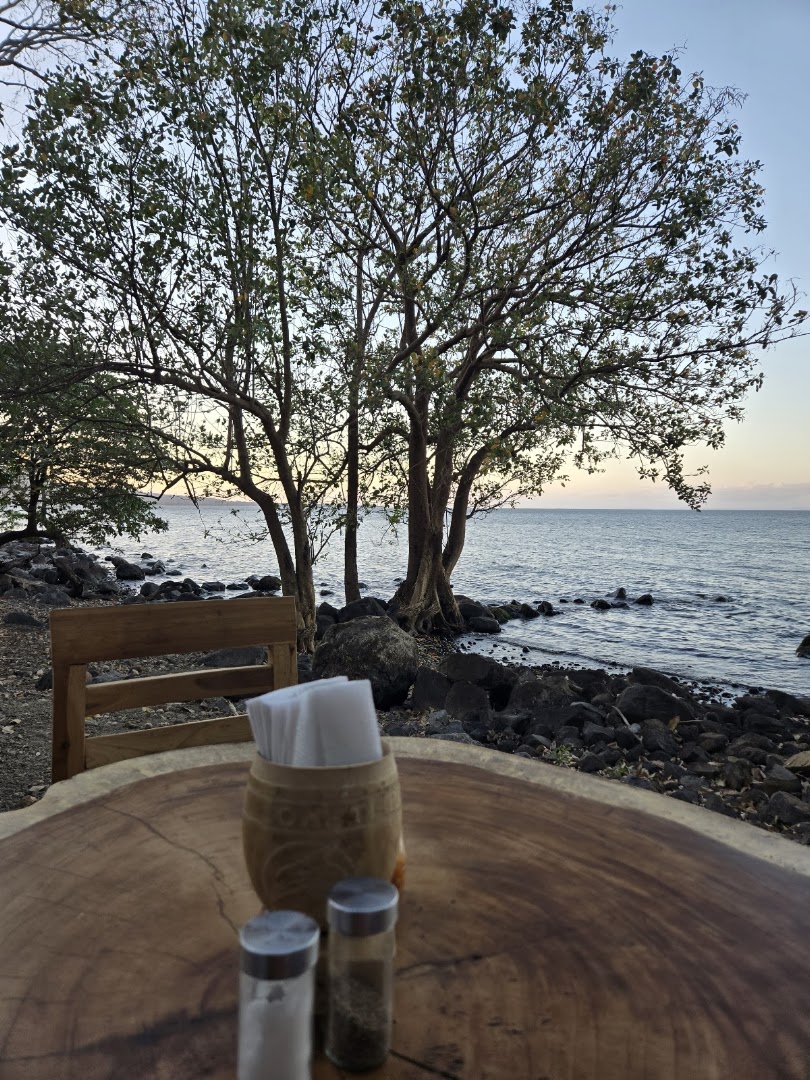 Delfín Azul: beautiful atmospheric restaurant view