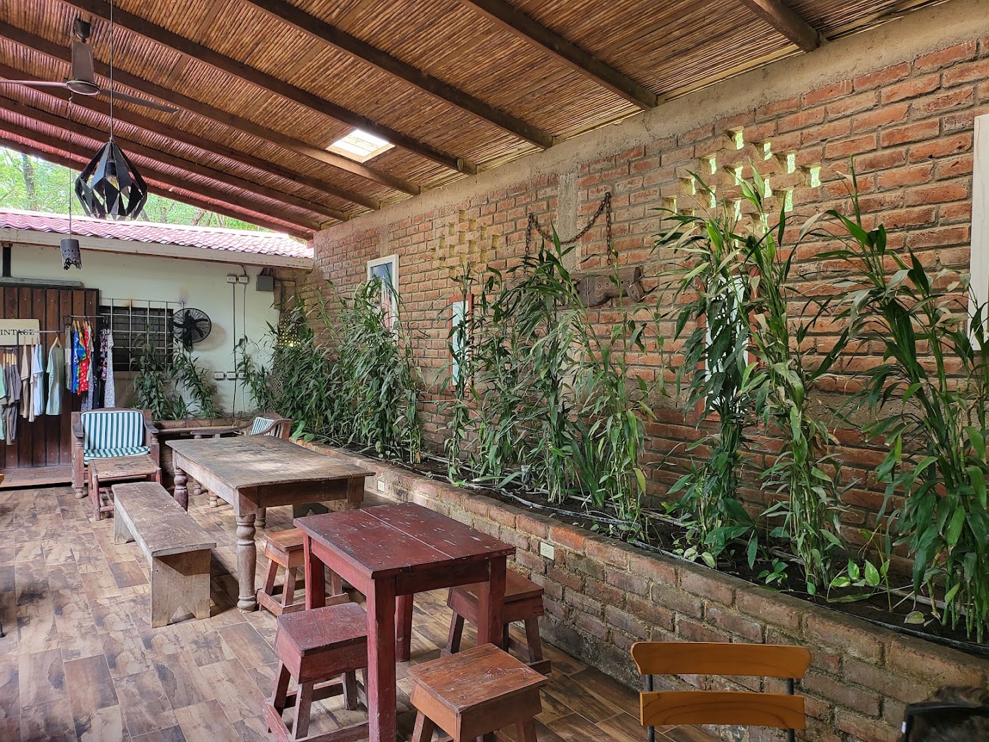 Machete Market Cafe: inviting and clear restaurant terrace