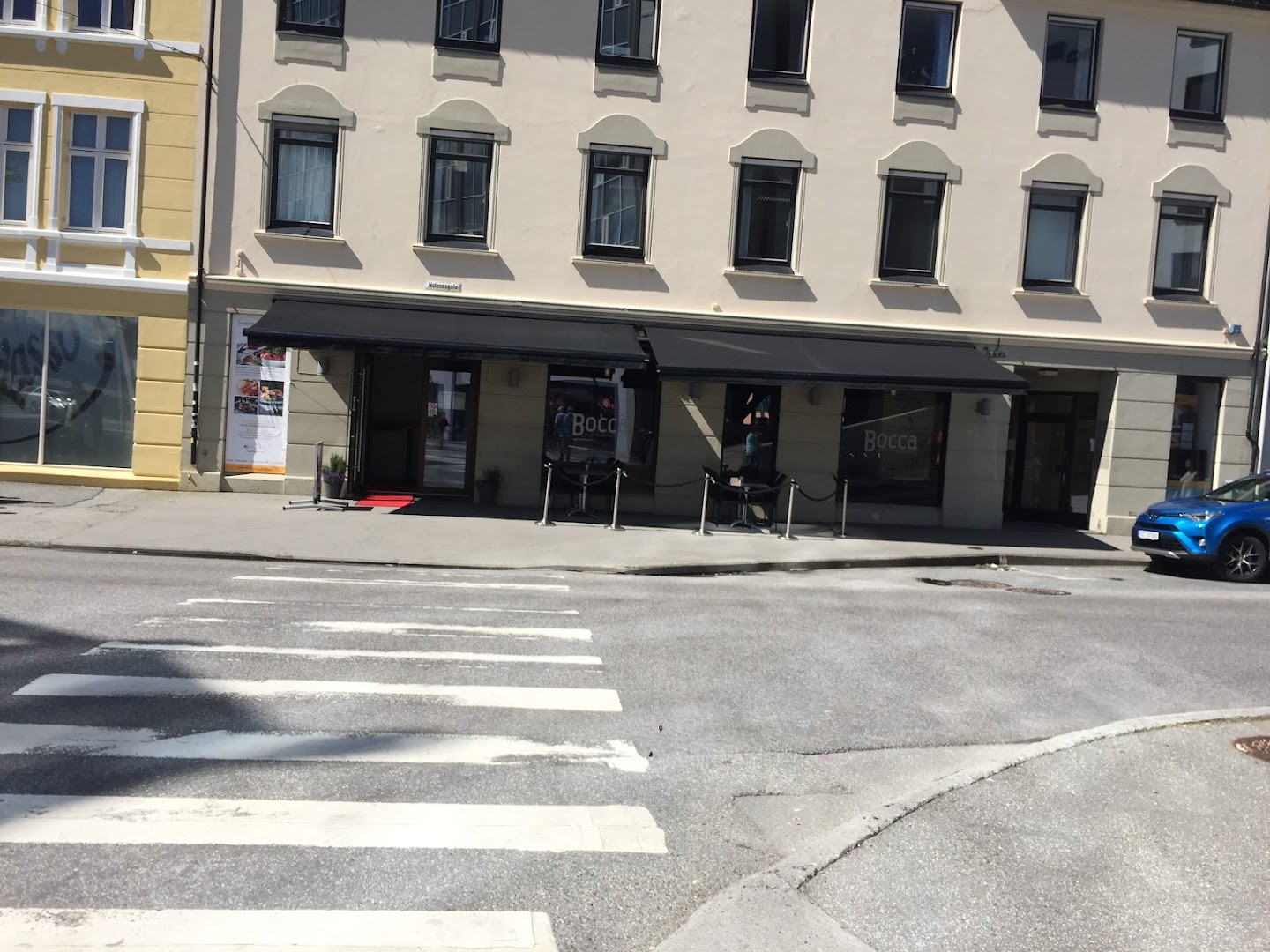 Bocca: clear exterior shot of restaurant