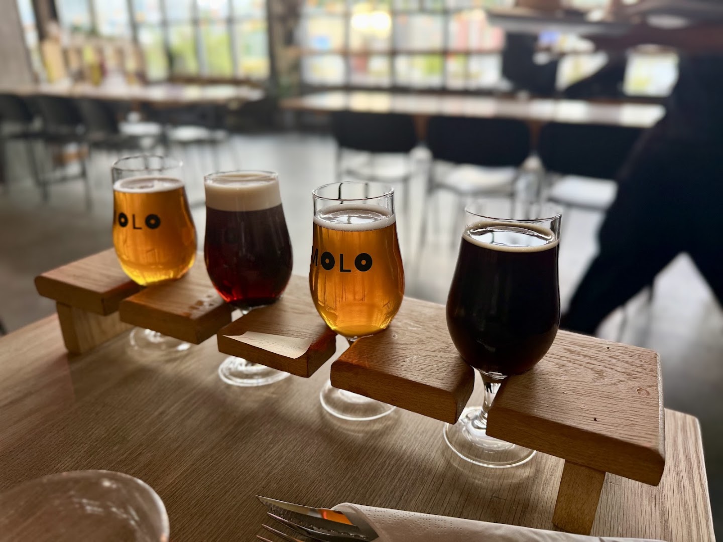 Molo Brew: appealing photo of beer flight