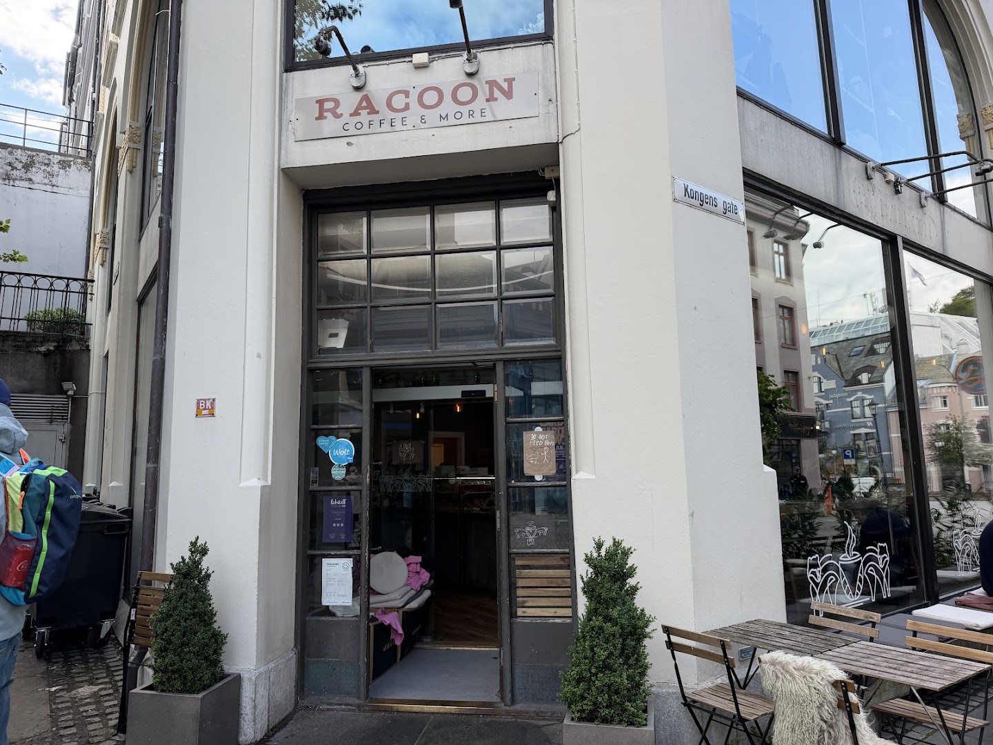 Racoon Coffee: clear exterior shot of venue