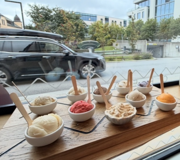 Storfjord Iskrem: appetizing display of ice cream
