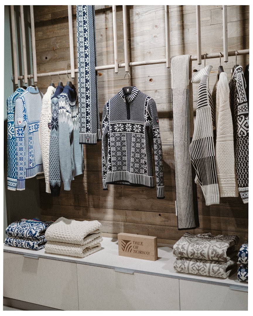 Dale of Norway Bergen: professional product display and interior