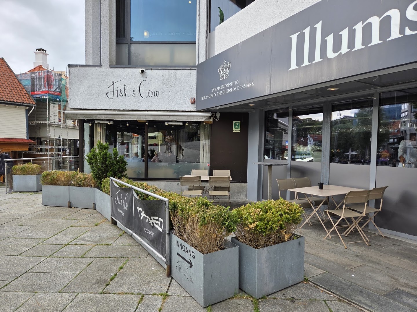Fish & Cow: clear exterior shot of restaurant